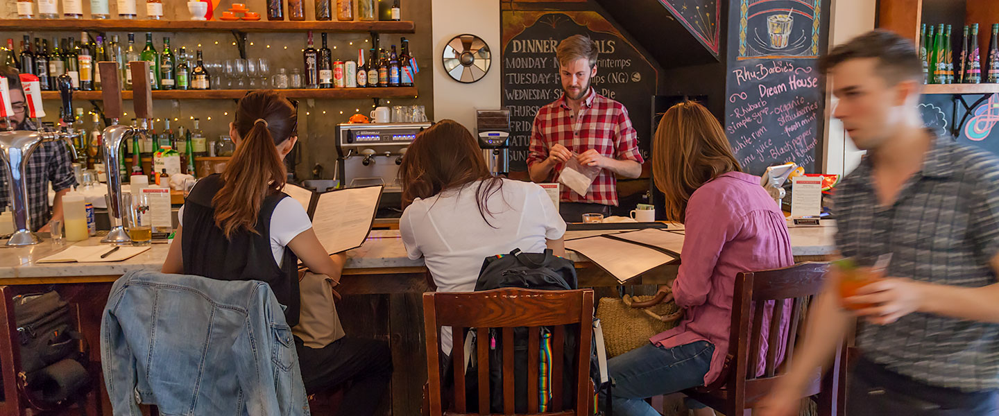 Harvest Kitchen dinner hour.